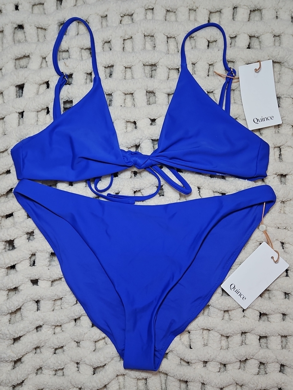 Quince Royal Blue Bikini Set